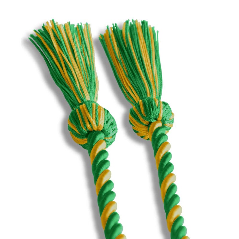 Endea Graduation Single Honor Cord Two-Color (Green/Gold) - Image 4